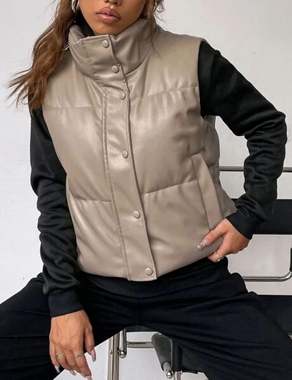 Leather Vest for Women - Short & Chic