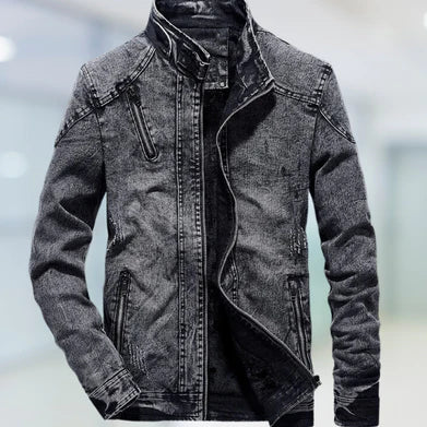 Men's Relaxed Fit Cotton Trendy Denim Jacket