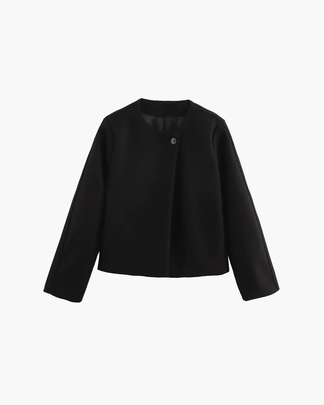 Elegant Button-Front Coat for Women
