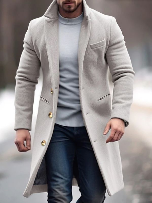 Men's Wool Jacket Warm Autumn Winter