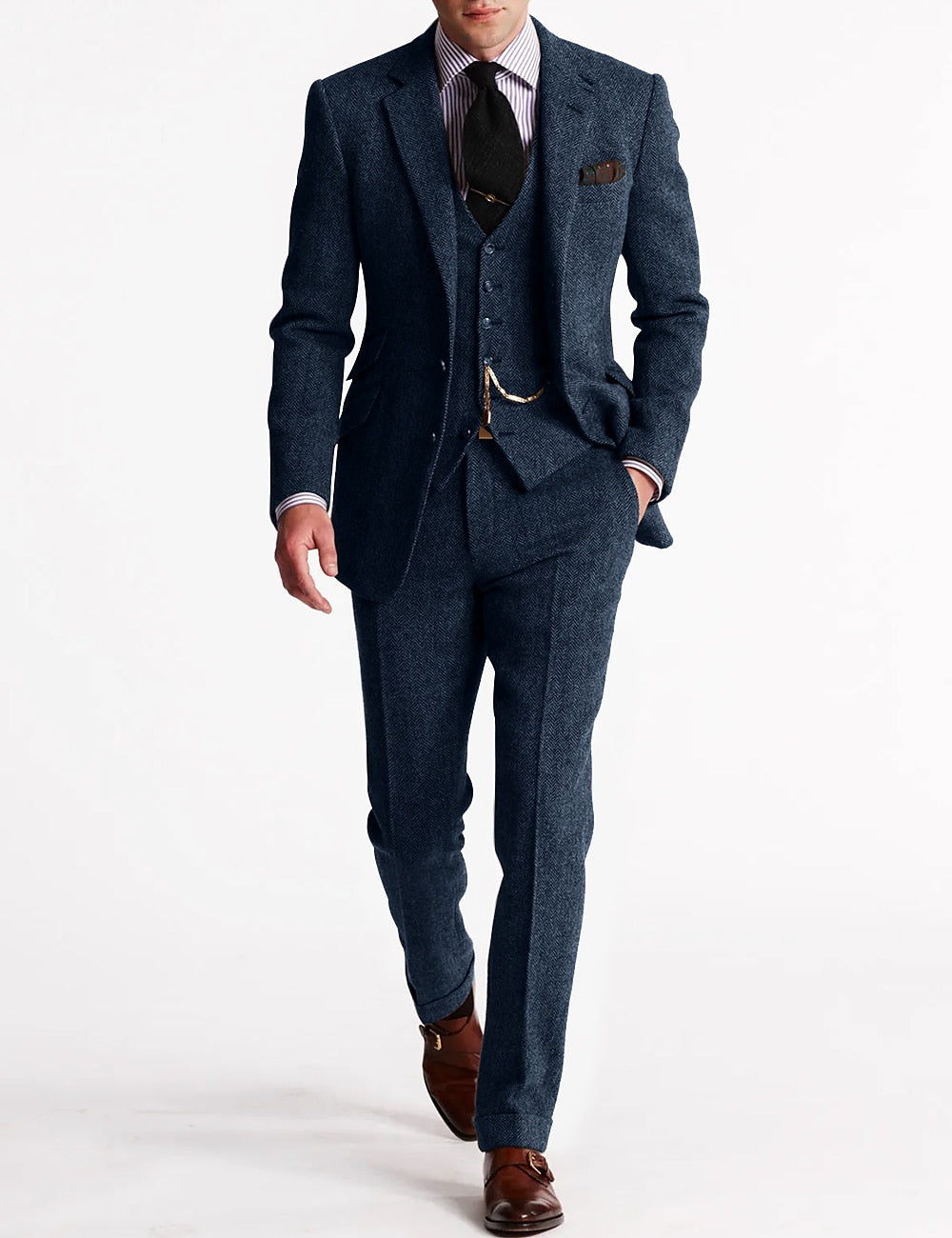 Men's Suit Elegant Look | 3-Piece Ensemble