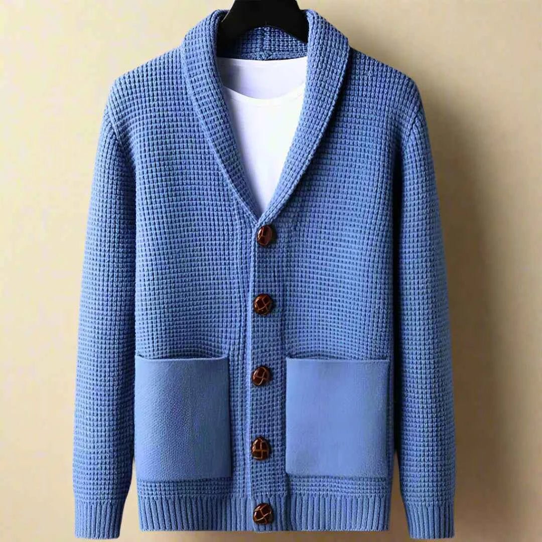 Men's Cardigan Button Fastening Modern