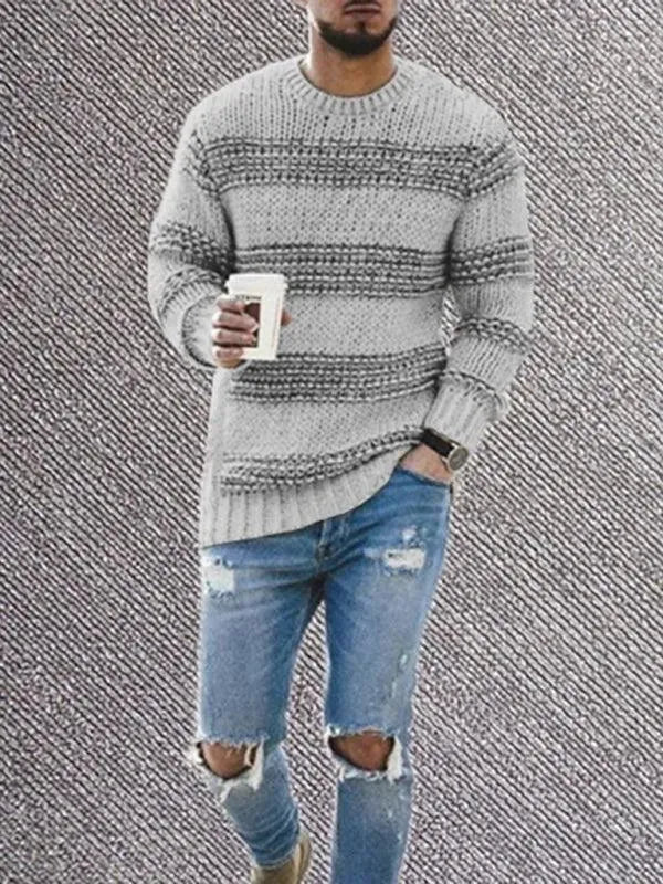 Men's Round Neck Jumper Modern