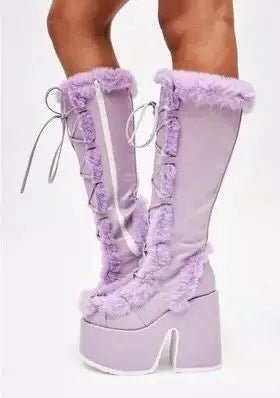 Winterstiefel Frauen Schnee Boots Plattform