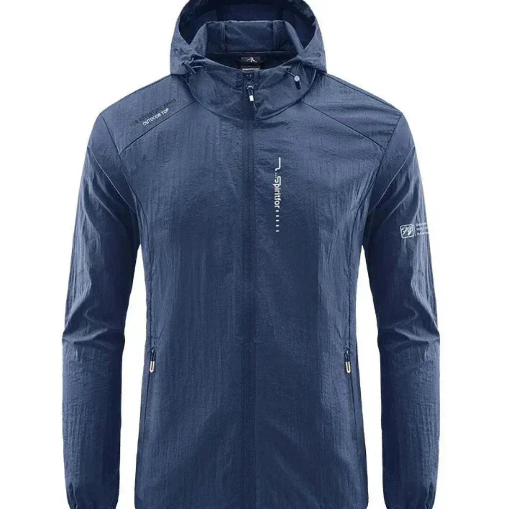 Lightweight Summer Jacket for Men, Windproof, Hooded