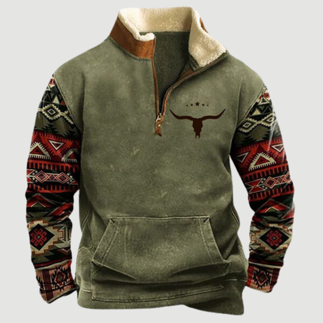 Men's Fleece Pullover Warm Zipper Winter Jacket