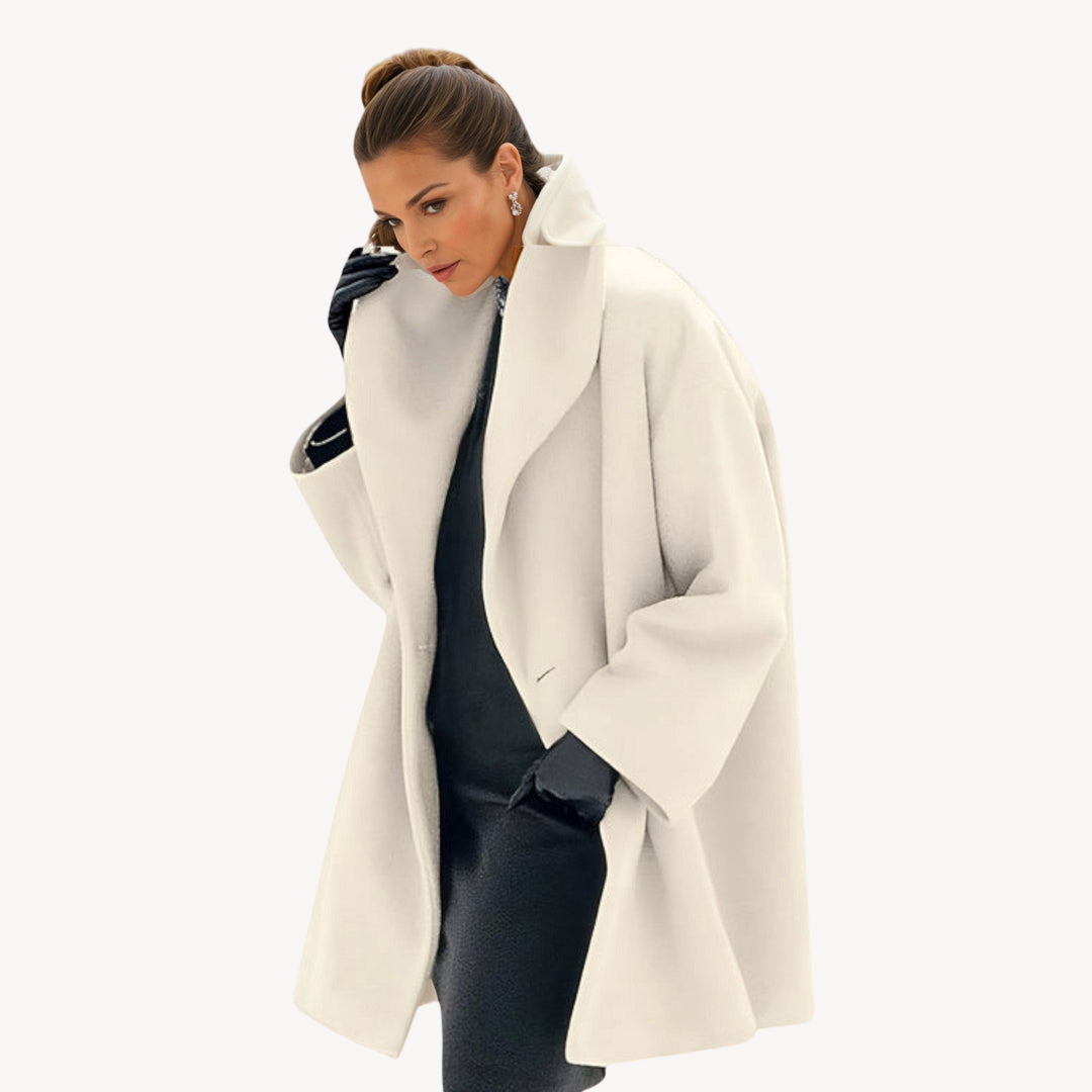 Women's Plus Size Wool Coat Elegance