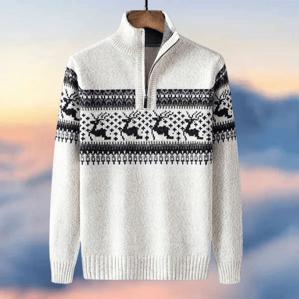 Christmas Knitted Sweater Festive Red