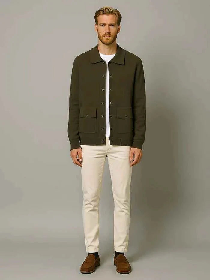 Men's Wool Jacket Elegant Design