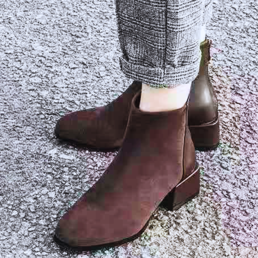 Damen Stiefeletten Hochzeitsschuhe Blockabsatz