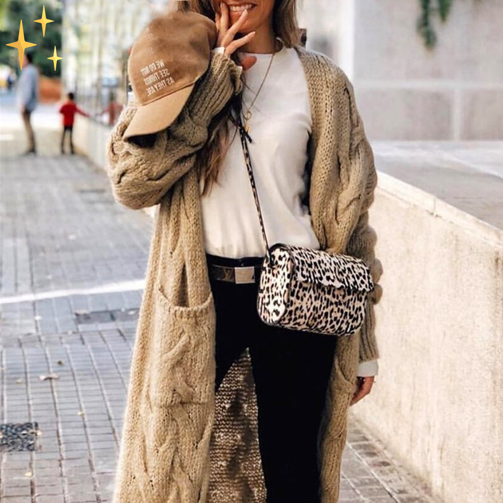 Damen Cardigan Bequem und Warm - IdealeKleiden
