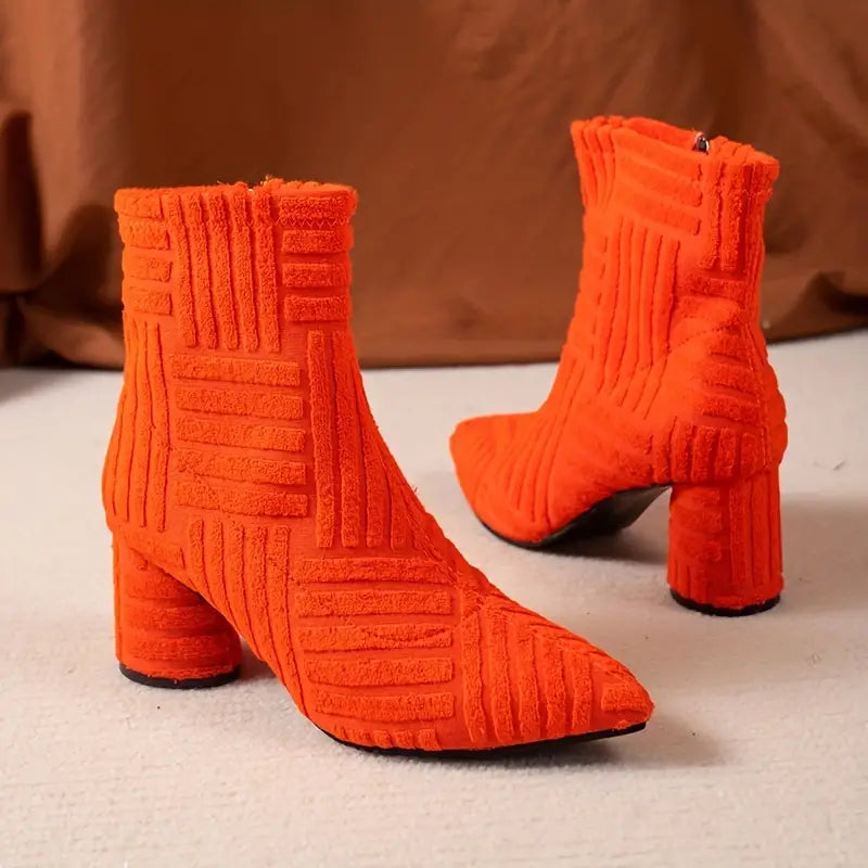 Stylish Women's Boots With Block Heel