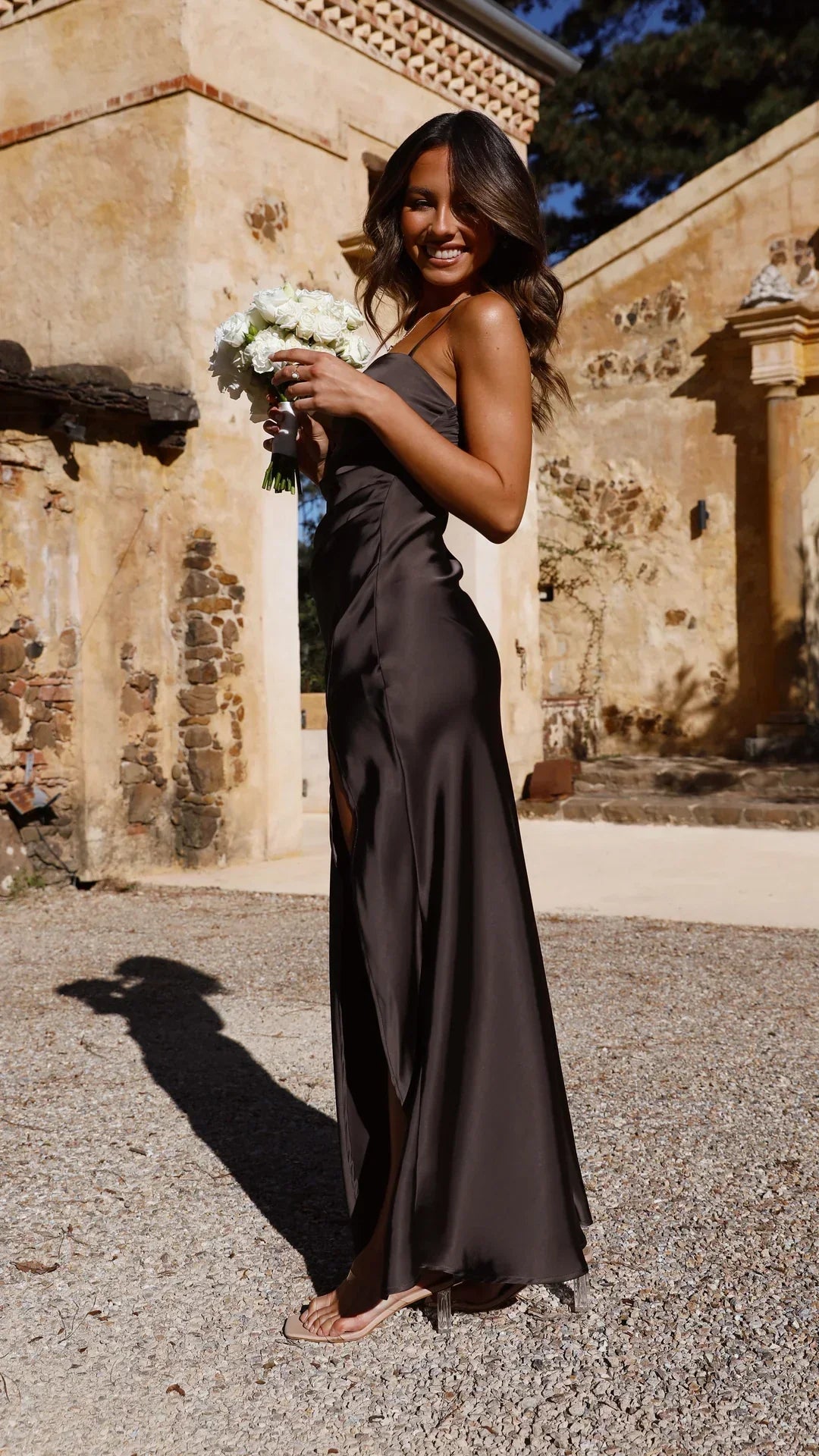 Women's Summer Maxi Dress Silk Slip Dress Elegant