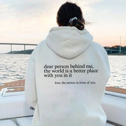 Stylishes Hoodie mit coolem Rücken-Design - IdealeKleiden
