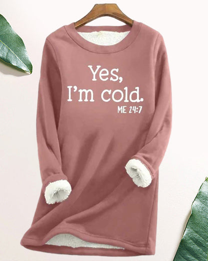 Trendy Sweatshirt Englischer Text Aufdruck - IdealeKleiden