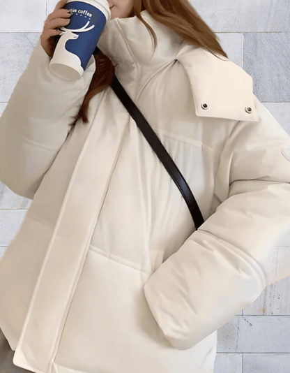 Soft Women's Winter Jacket Fluffy Zipper