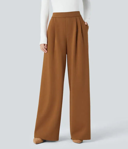 Elegant Women's High-Waisted Trousers