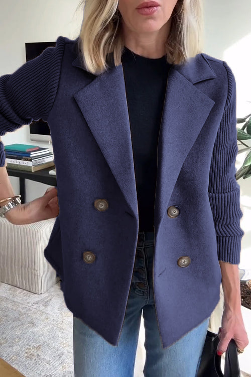 Elegant Women's Knitted Blazer