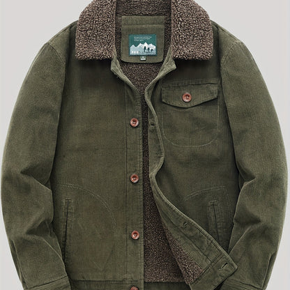 Men's Fleece Vest Buttons Warm Elegant