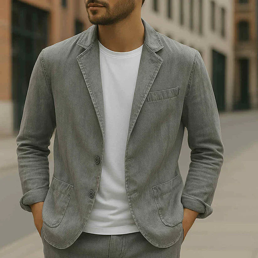 Men's Tailored Blazer Lightweight Slim Fit