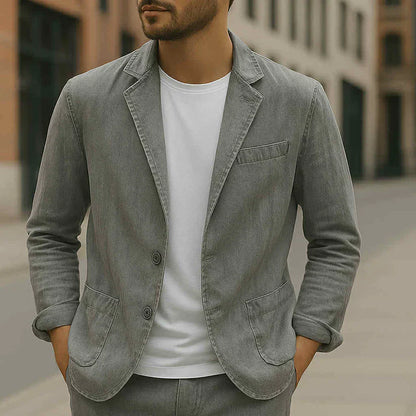 Men's Tailored Blazer Lightweight Slim Fit