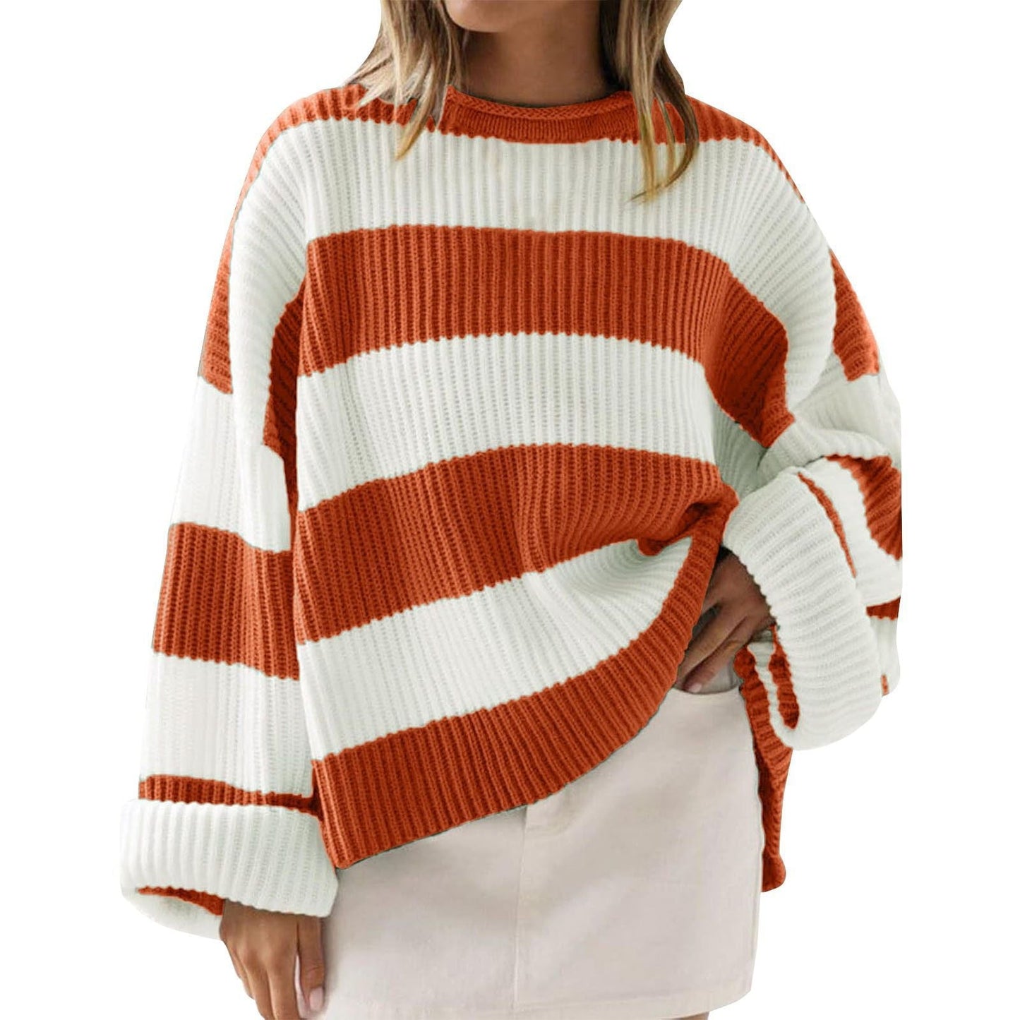 Striped Sweater for Women - Modern Chic