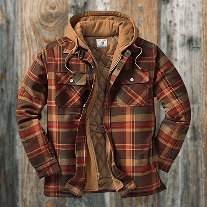 Men's Plaid Jacket Spring Autumn Cut