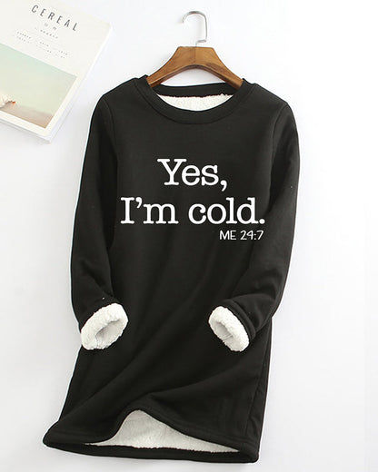 Trendy Sweatshirt English Text Print