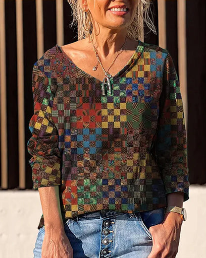 Elegantes Top mit V-Ausschnitt Damen - IdealeKleiden