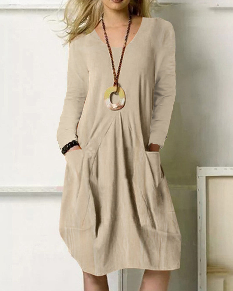 Practical Dress With Pockets for Women