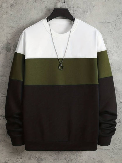 Modern Men's Round Neck Sweater Design