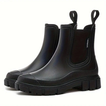 Damen Chelsea Stiefel Wasserdicht Elegant