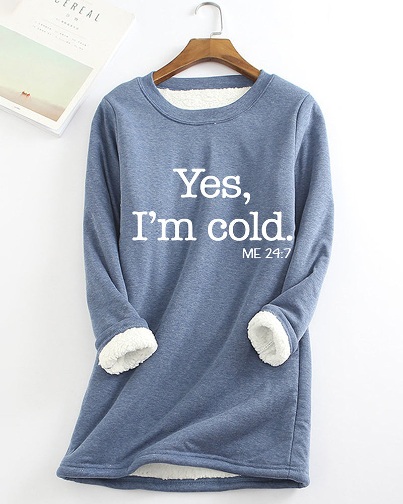 Trendy Sweatshirt English Text Print