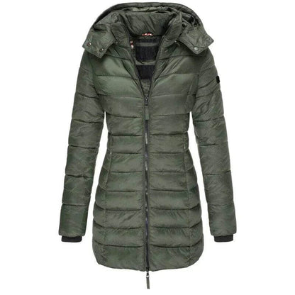 Women's Winter Parka Long Hooded Puffer Jacket