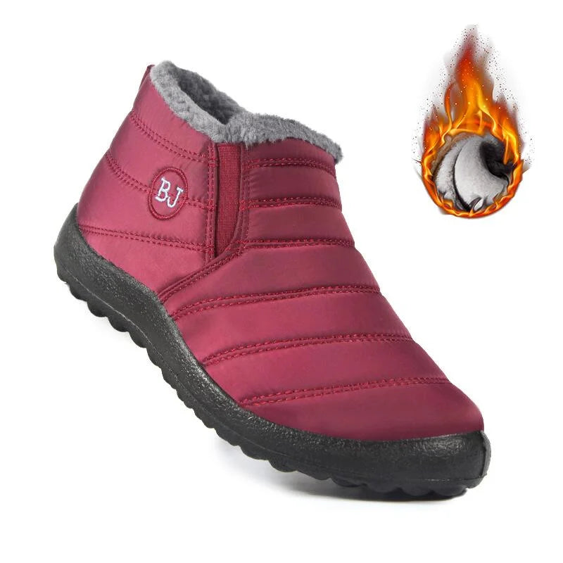 Damen Schneestiefel Warm & Bequem Winterstiefel - IdealeKleiden