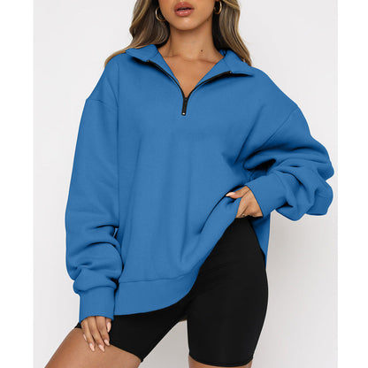 Women's Sweatshirt with Collar Modern