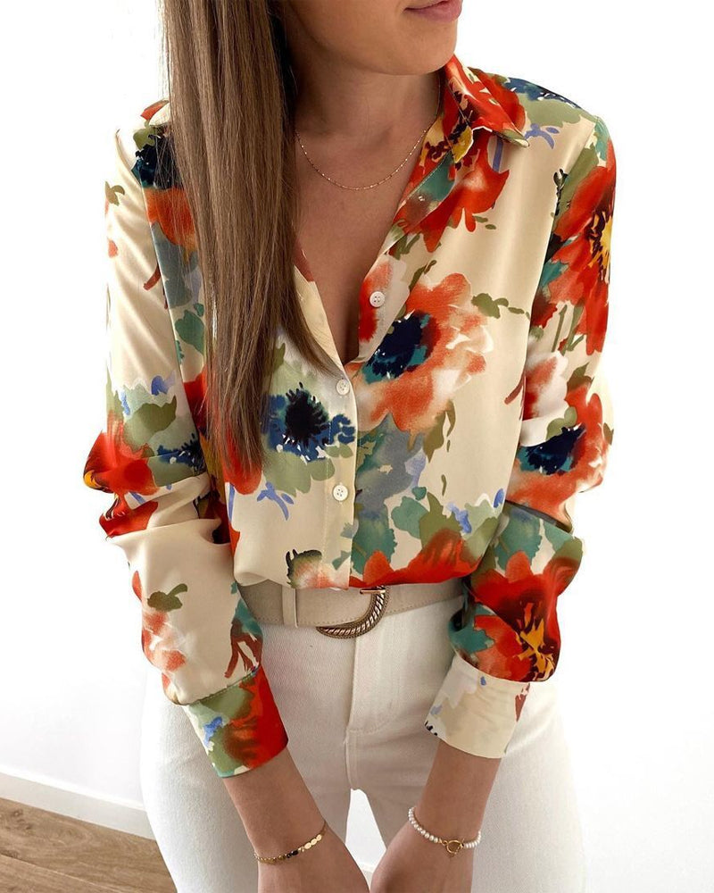 Stylish blouse with a cool print
