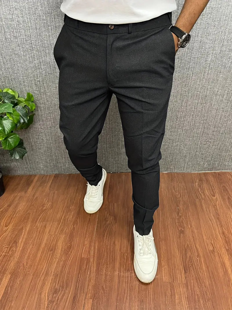 Men's Suit Trousers Semi-Formal Elegant