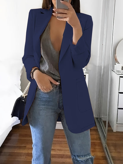 Elegant Women's Blazer Long Modern Business