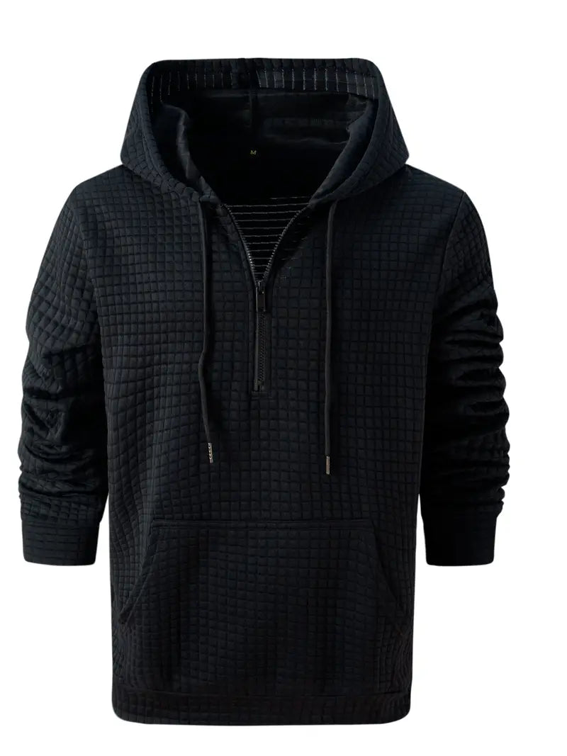 Men's Lightweight Waffle Hoodie Sporty