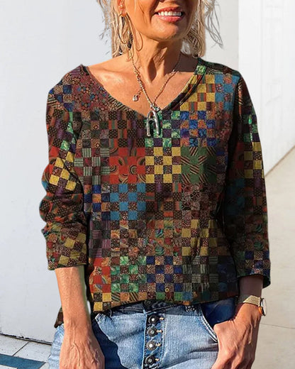 Elegant V-Neck Top for Women