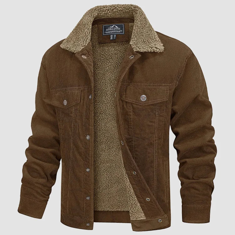 Herren Cordjacke Warm Bequem - IdealeKleiden