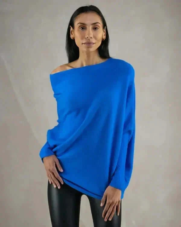 Women's Scarf Knitted Sweater Modern Women