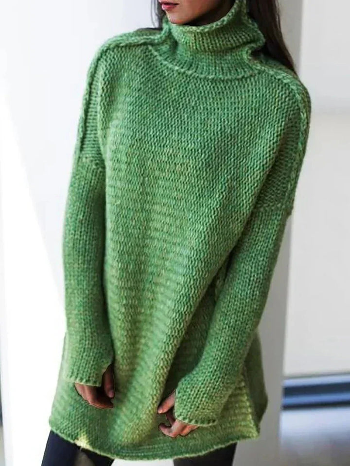 Großer Rollkragenpullover Damen Oversized - IdealeKleiden