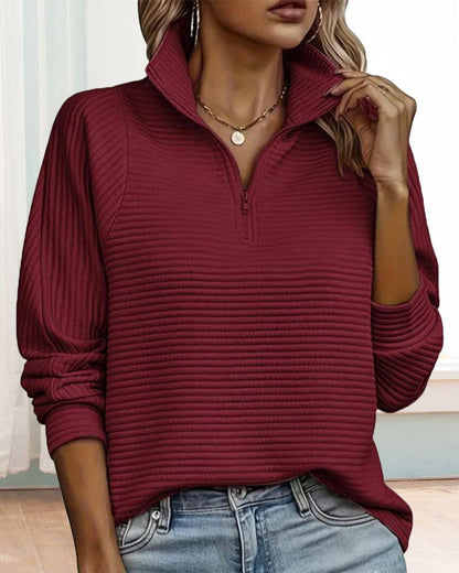 Elegant Solid Zipper Dress
