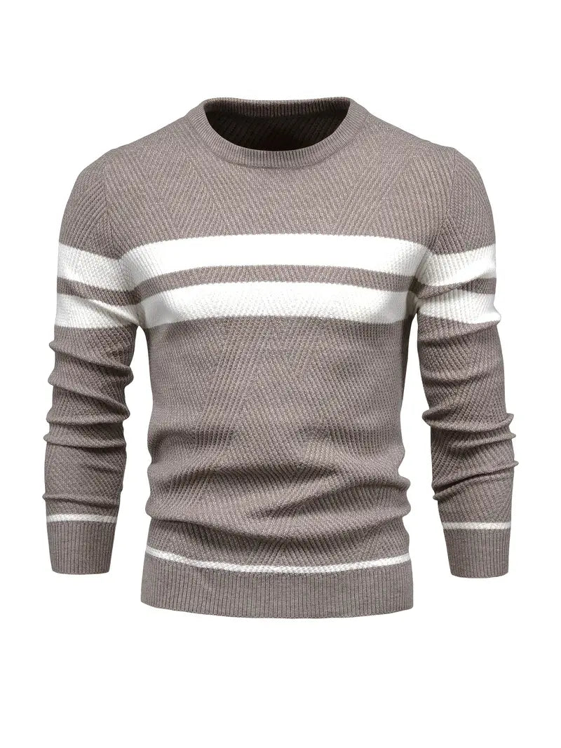 Men's Striped Pattern Modern Jumper
