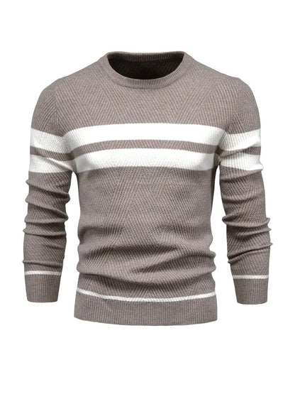 Men's Striped Pattern Modern Jumper