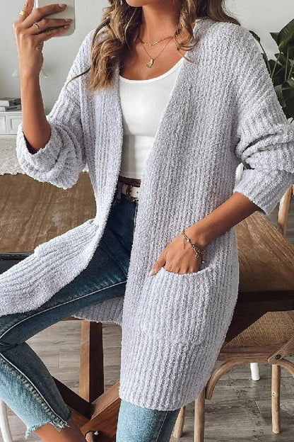 Stylische Freizeitjacke Zwei-Taschen Modisch - IdealeKleiden