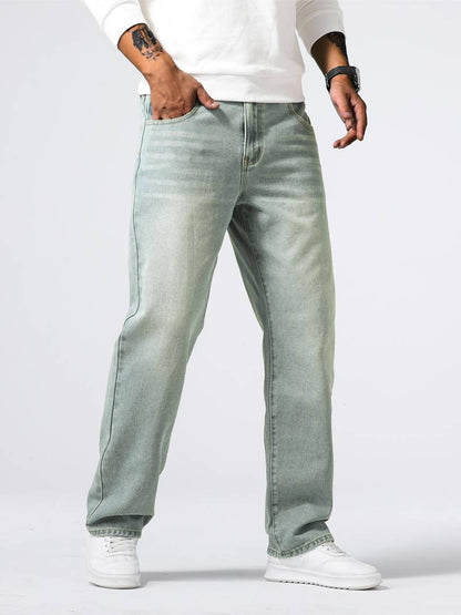 Men's Straight Leg Casual Jeans