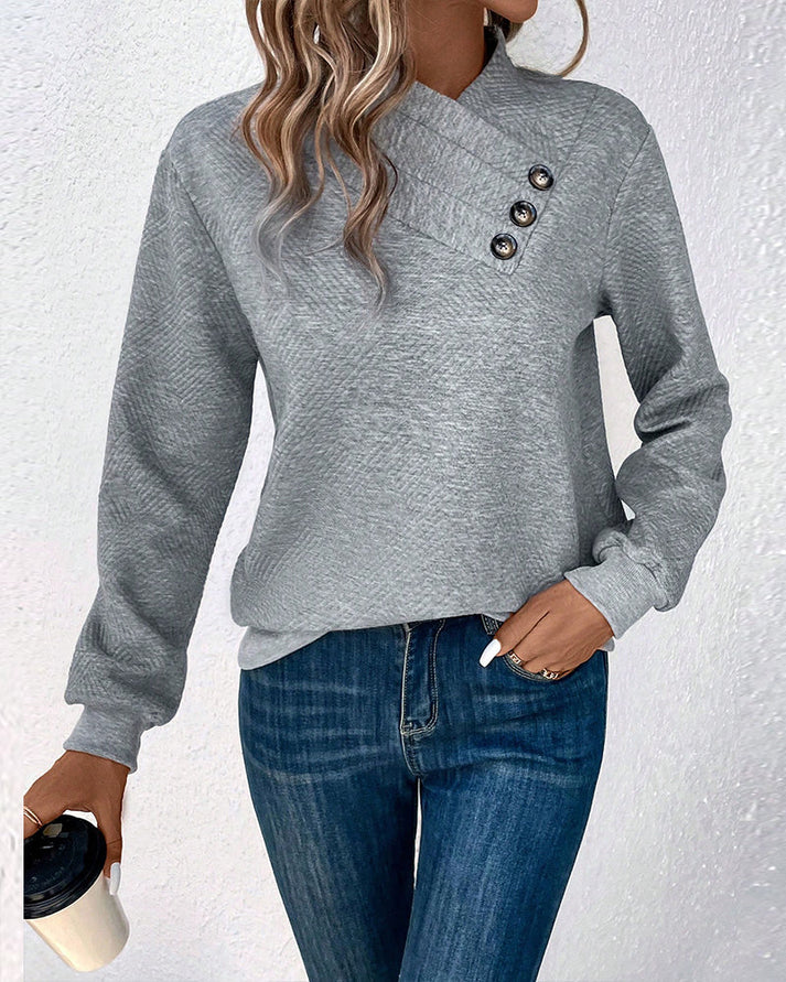 Damen Pullover Elegante Kaschmir Optik - IdealeKleiden